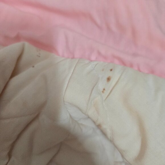 Vintage 80s Pastel Pink Puffer Ski Jacket Coat size M Fairy Harajuku Kawaiii - Picture 9 of 10